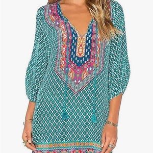 NWT Urban Coco Bohemian neck tie shift dress  beach cover up
